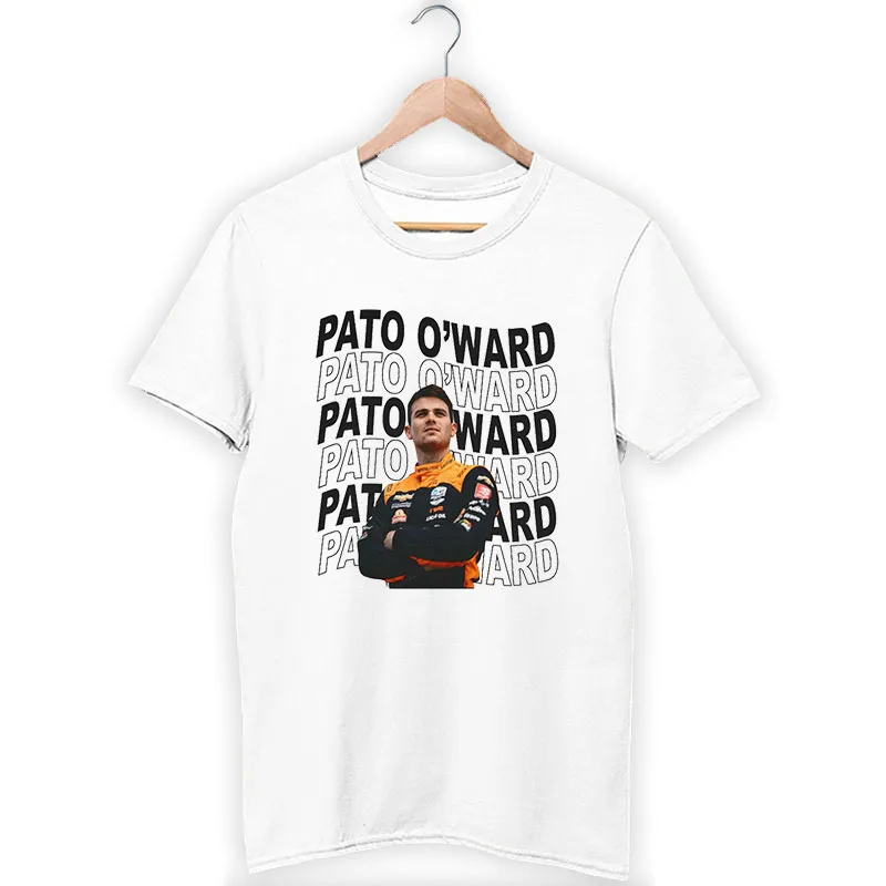 White T Shirt Retro Vintage Pato O'ward Indycar Shirt