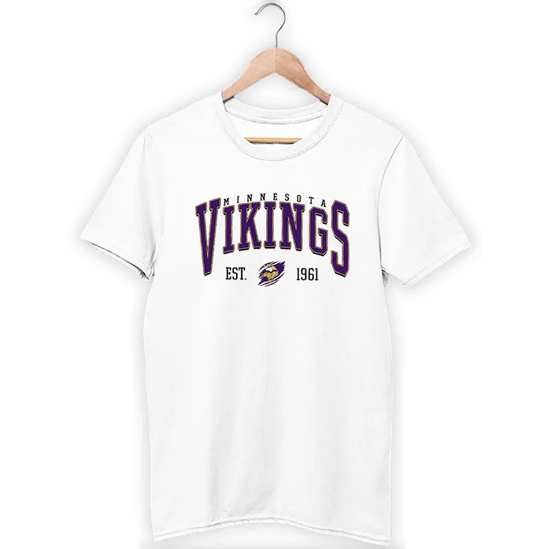 White T Shirt Vintage Minnesota Football Viking Hoodies