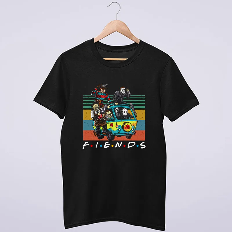 Car Horror Movie Characters Friends Tv Show T Shirt
