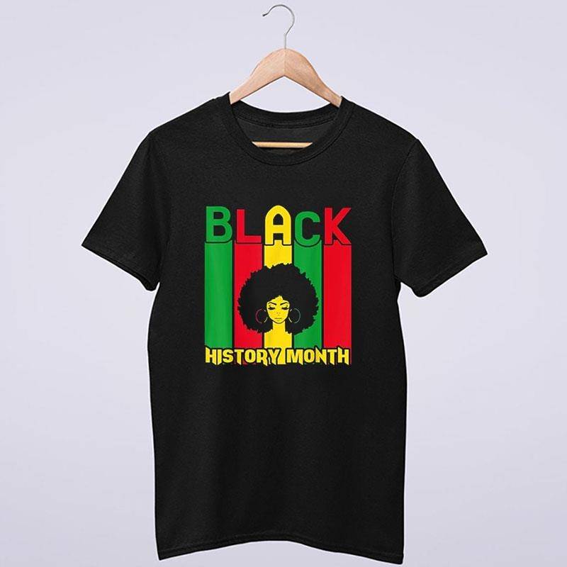 Black History Month Afro Girl African Pride Shirt