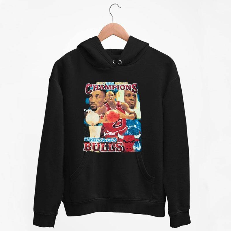 Black Hoodie 1997 Vintage Chicago Bulls Nba Championship T Shirt