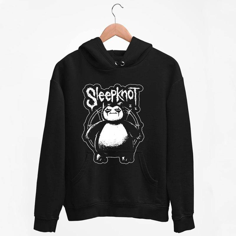 Black Hoodie Funny Sleepknot Snorlaw Parody T Shirt