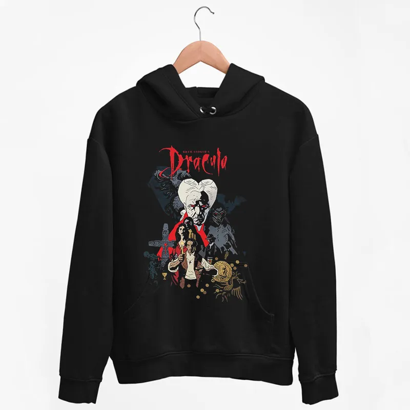 Black Hoodie Retro Vintage Bram Stoker's Dracula T Shirt