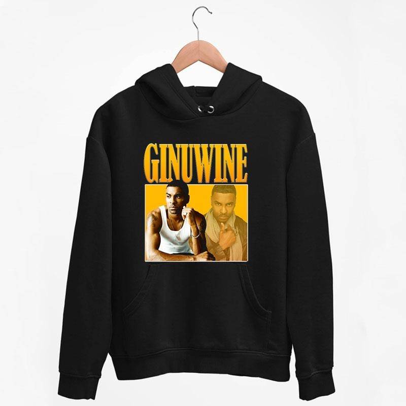 Black Hoodie Retro Vintage Ginuwine Rnb Hiphop Rap T Shirt