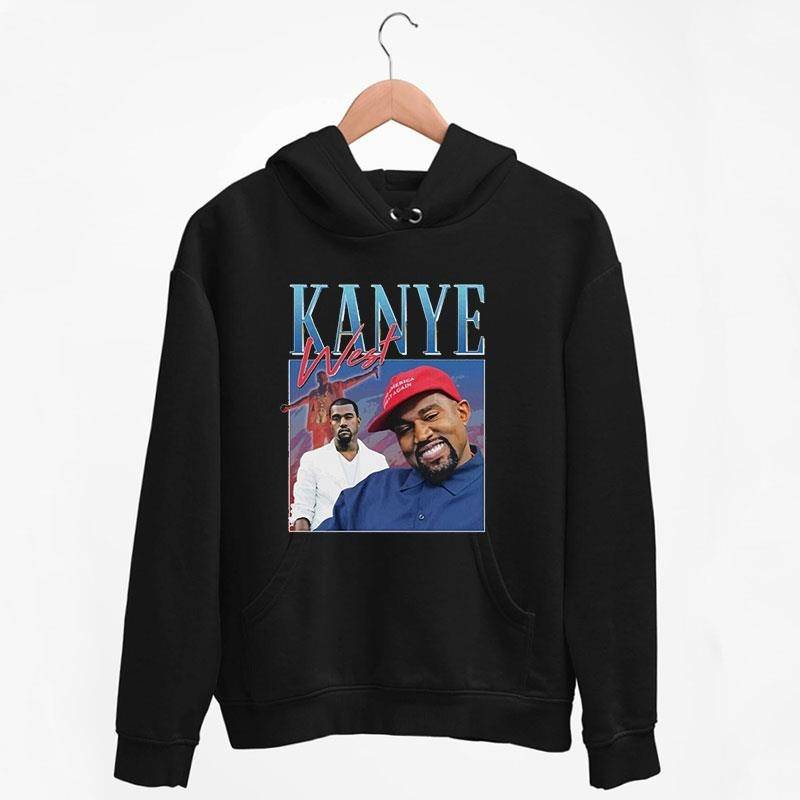 Black Hoodie Retro Vintage Kanye West Singer T Shirt