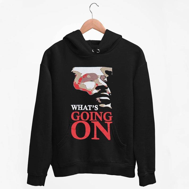 Black Hoodie Retro Vintage Marvin Gaye What's Going On T Shirt