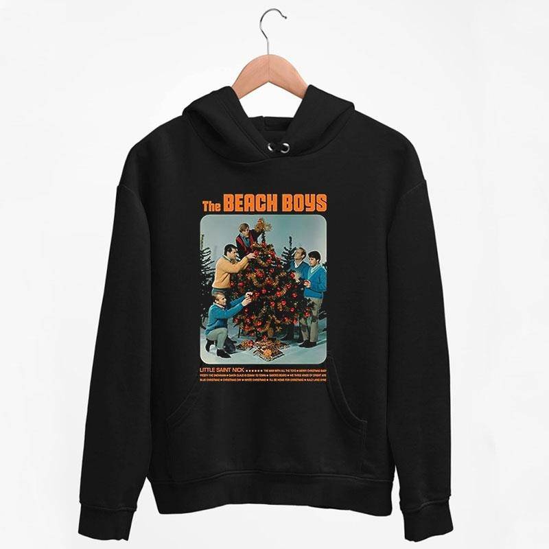 Black Hoodie The Beach Boys Christmas T Shirt
