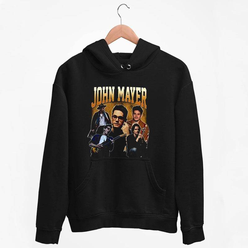 Black Hoodie Vintage John Mayer Solo Tour T Shirt