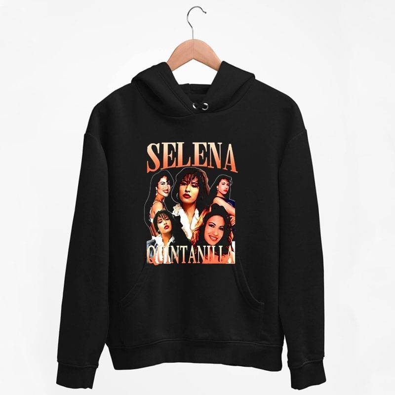 Black Hoodie Vintage Selena Quintanilla Como La Flor T Shirt