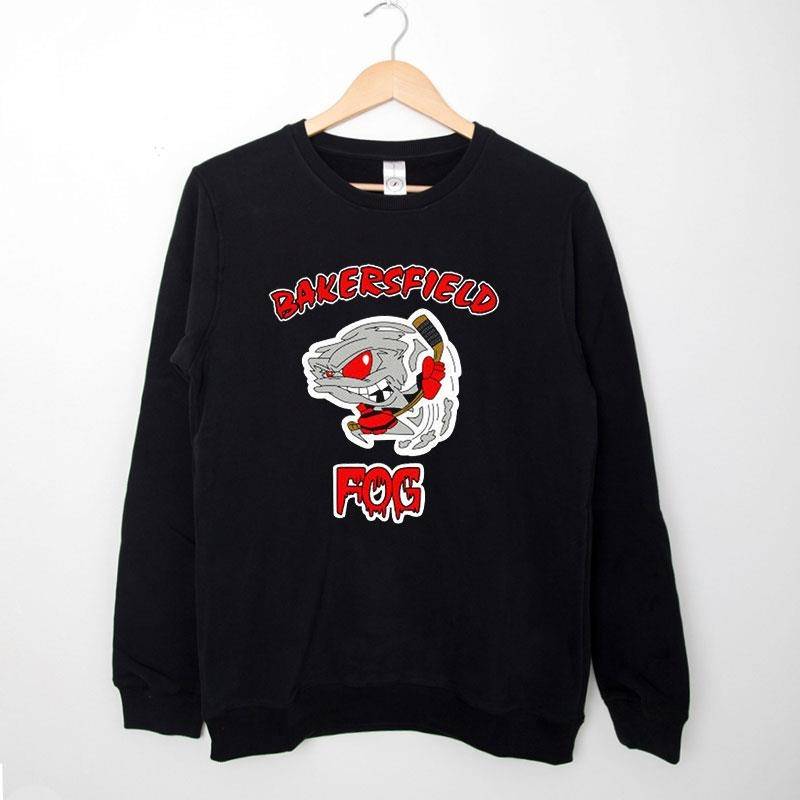 Black Sweatshirt Bakersfield Fog West Coast Hockey League Wchl T Shirt