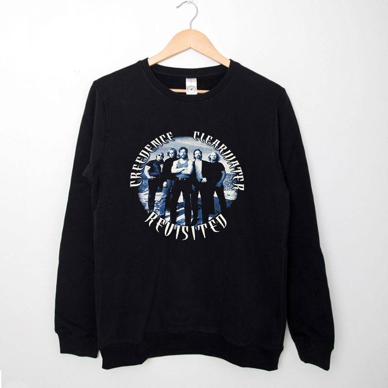 Black Sweatshirt Creedence Clearwater Revisited World Tour Band T Shirt