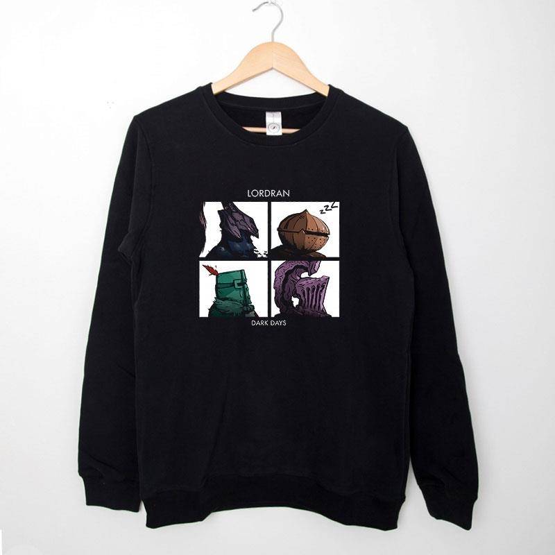Black Sweatshirt Dark Souls Lordran Gorillaz T Shirt