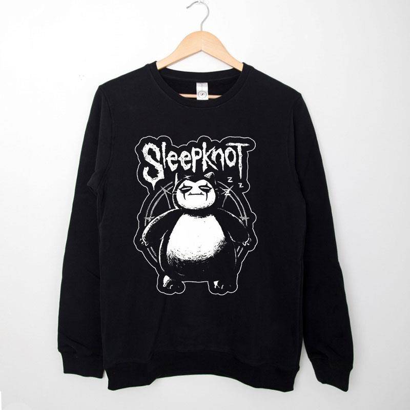 Black Sweatshirt Funny Sleepknot Snorlaw Parody T Shirt