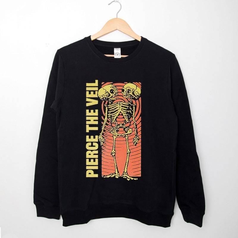 Black Sweatshirt Pierce The Veil Merch Conjoined Skeleton Shirt