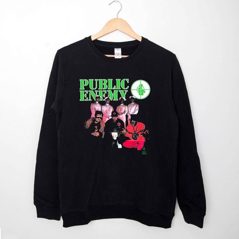 Black Sweatshirt Retro Public Enemy American Hip Hop T Shirt