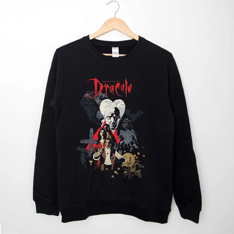 Black Sweatshirt Retro Vintage Bram Stoker's Dracula T Shirt