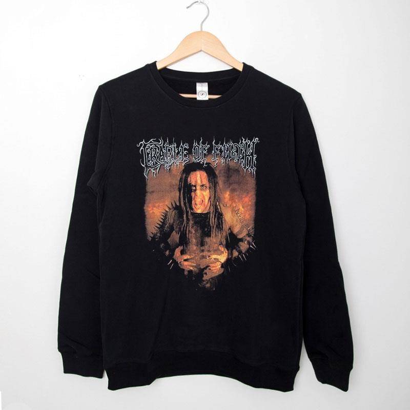 Black Sweatshirt Retro Vintage Cradle Of Filth T Shirt