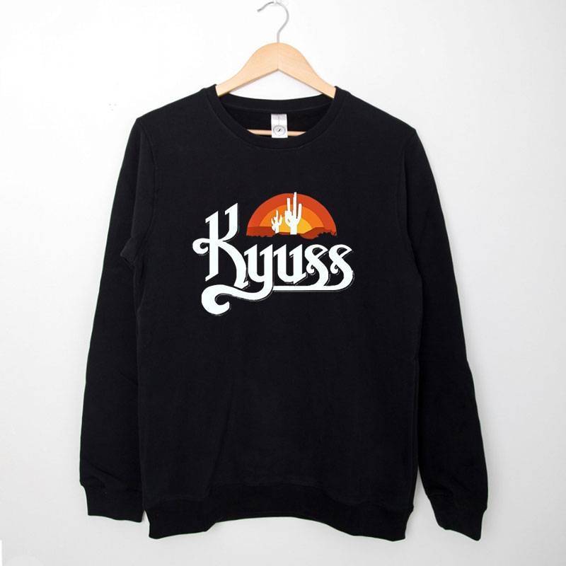 Black Sweatshirt Retro Vintage Kyuss Rock Band T Shirt