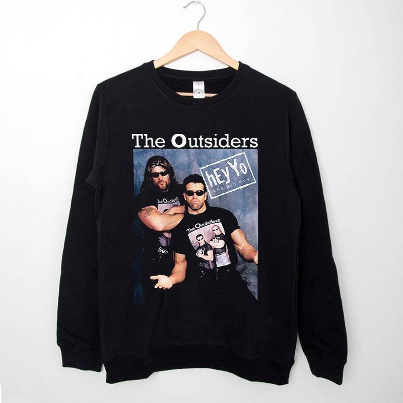 Black Sweatshirt Scott Hall Razor Ramon The Outsiders Hey Yo Rip Shirt