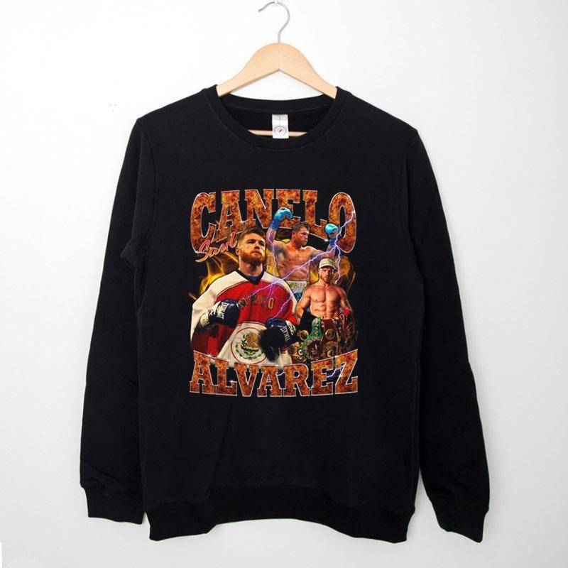 Black Sweatshirt Vintage Inspired Canelo Alvarez T Shirt