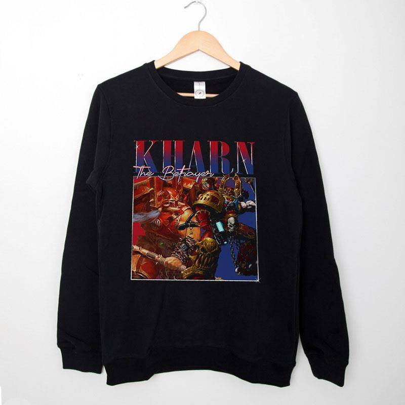 Black Sweatshirt Vintage Inspired Kharn The Betrayer Shirt