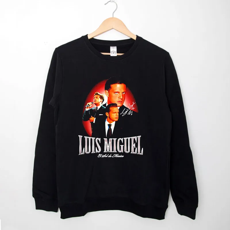 Black Sweatshirt Vintage Inspired Luis Miguel Merch T Shirt