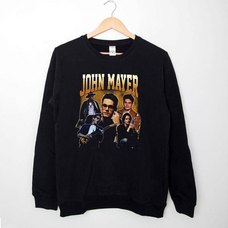 Black Sweatshirt Vintage John Mayer Solo Tour T Shirt