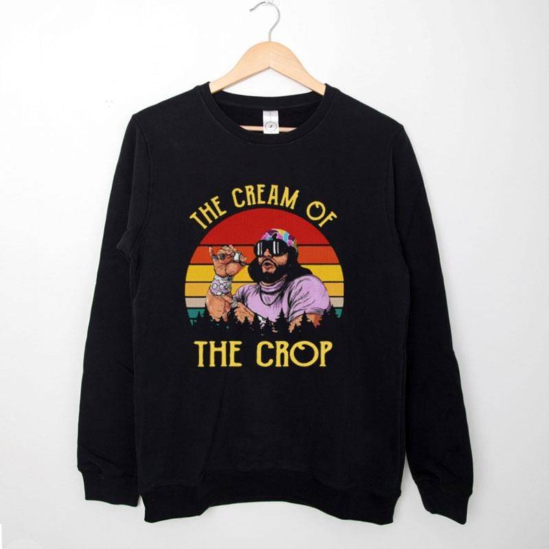 Black Sweatshirt Vintage Macho Man The Cream Of The Crop Top Shirt