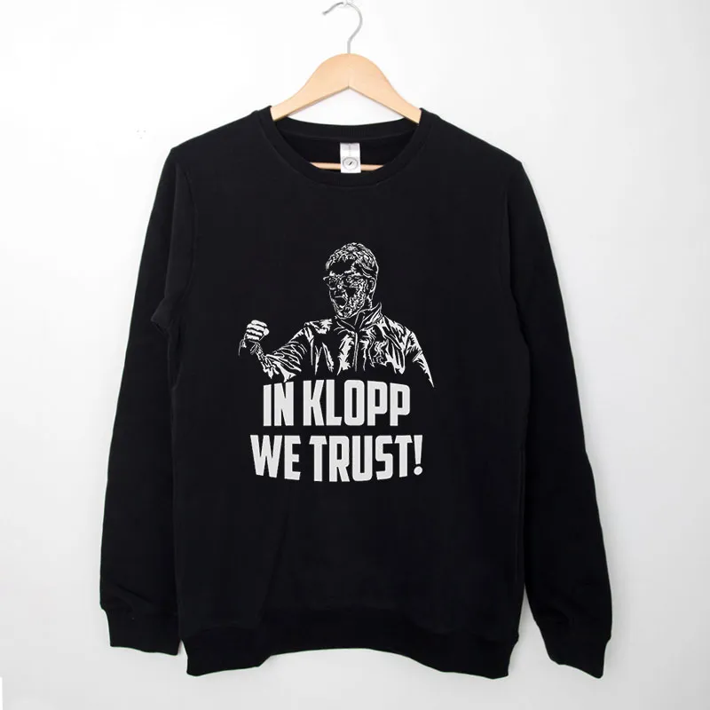 Black Sweatshirt Vintage In Klopp We Trust T Shirt