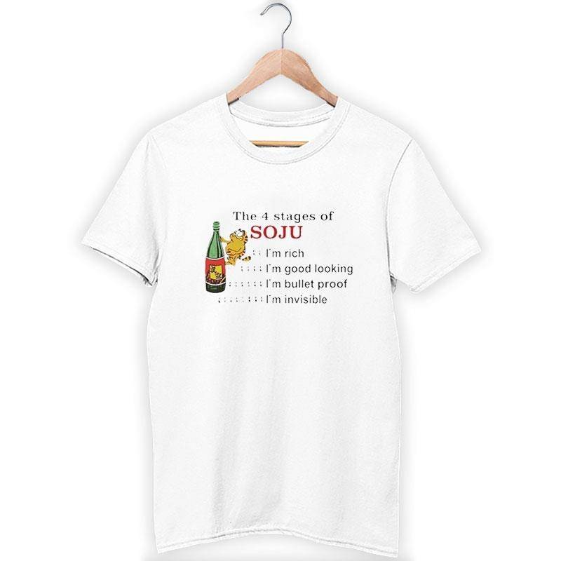 Garfield The 4 Stages Of Soju T Shirt