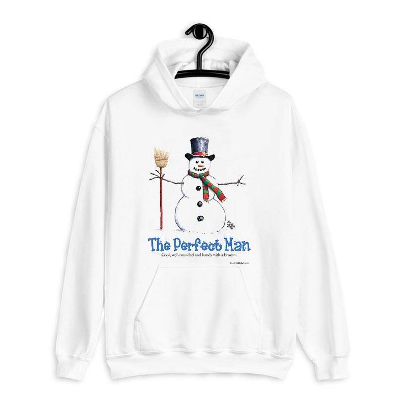 White Hoodie Funny Snowman The Perfect Man Christmas T Shirts