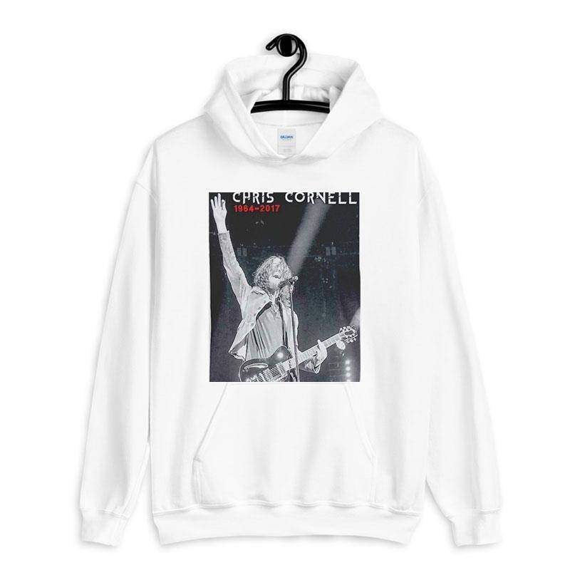White Hoodie Retro Vintage Chris Cornell T Shirt