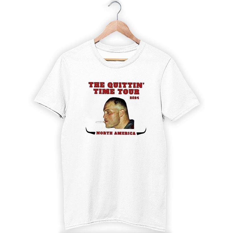Zach Bryan Smoking The Quittin Time Tour North America T Shirt