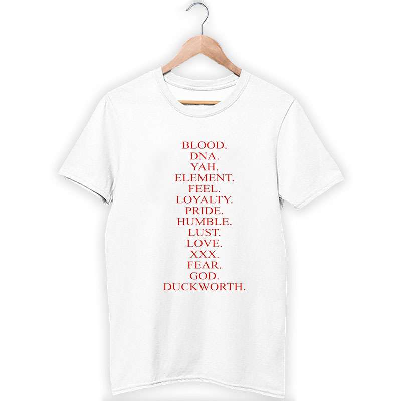 Damn Blood Dna Yah Element Shirt Back Printed