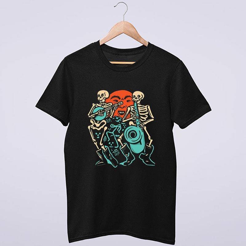 Beistle Skeleton Band Halloween Shirt