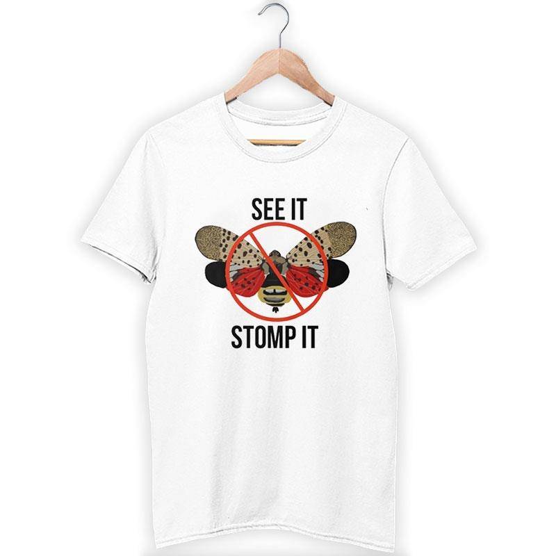 Lanternfly See It Stomp It Graphic Shirt