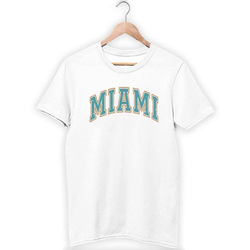 Miami Dolphins Vintage Letter Shirt